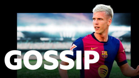 Dani Olmo alongside the BBC Sport Gossip logo