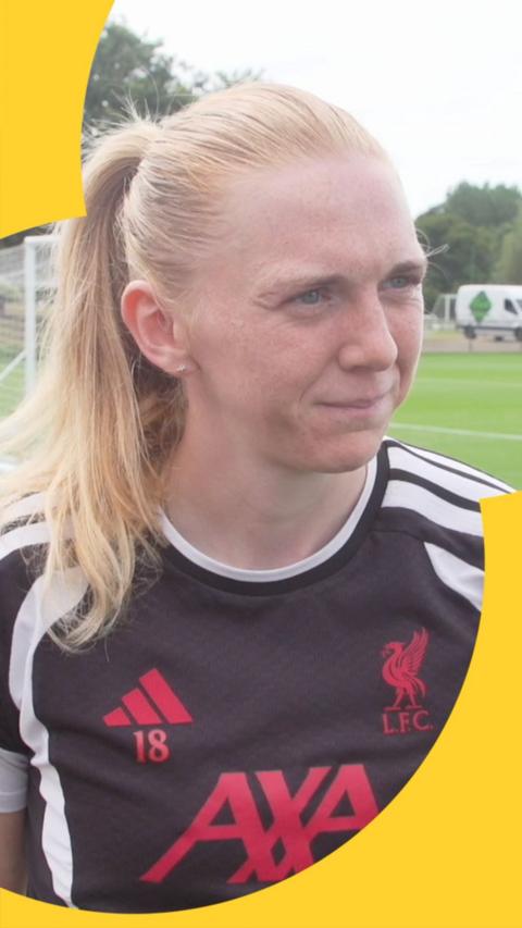 Ceri Holland pictured during Liverpool's training camp in Wales
