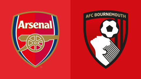 Arsenal v Bournemouth badge graphic