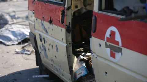 A view from damaged sites amid Russian attacks in Mariupol