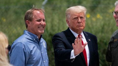 Texas Attorney General Ken Paxton and Donald Trump