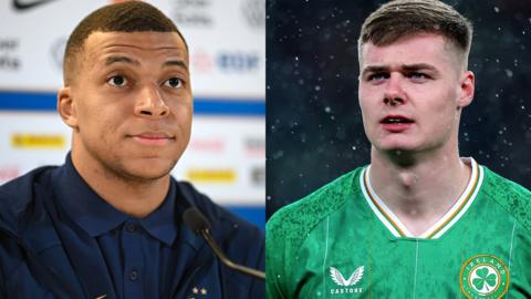 Kylian Mbappe and Evan Ferguson