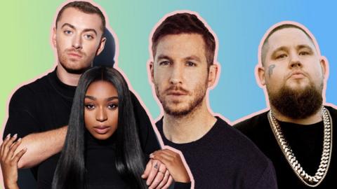 Sam Smith with Normani, and Calvin Harris with Rag 'N' Bone Man