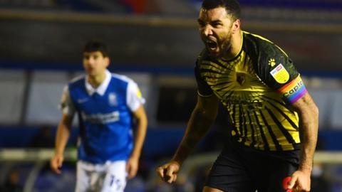 Troy Deeney celebrates