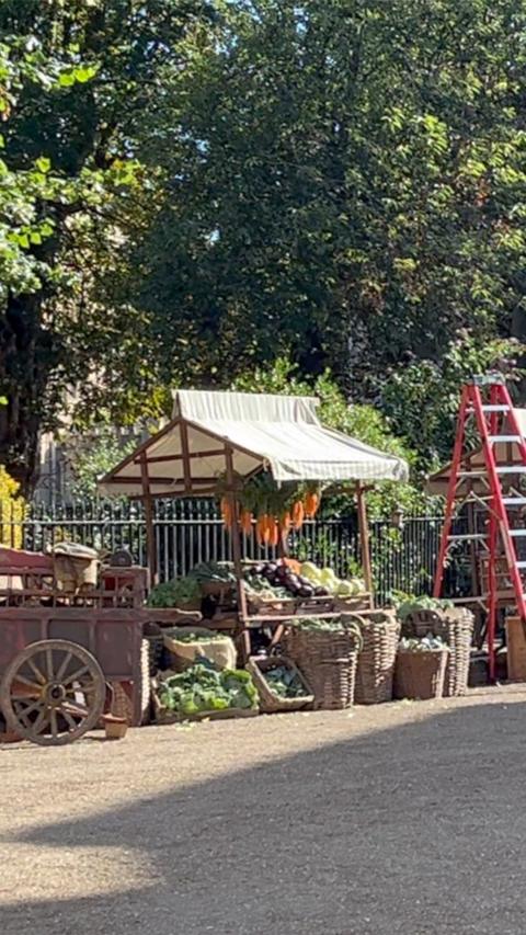 A Victorian vegetable stand