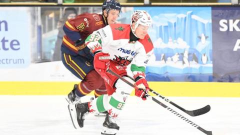 Cardiff Devils Josh MacDonald at Guildford Flames