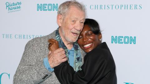 Ian McKellen and Michaela Coel 