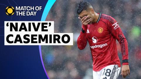 Casemiro with his head in his hand