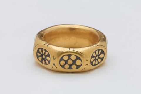 The hoard included a 9th century gold ring 