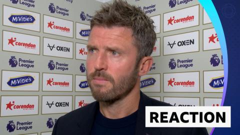 Michael Carrick during his post-match interview