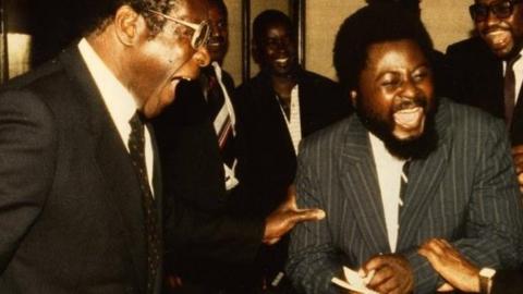 Robert Mugabe and Wilf Mbanga