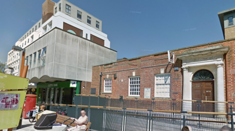 A general view of the former Post Office building and Lloyds Bank building in Bracknell town centre. 