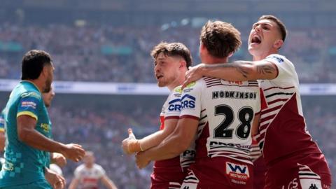 Wigan celebrate