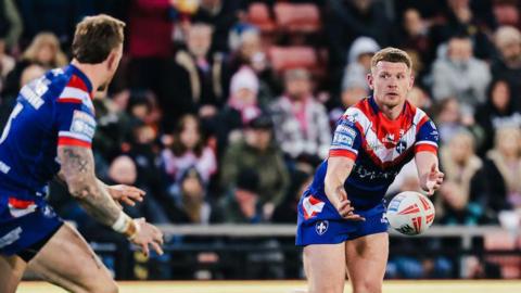 Oliver Russell in action for Wakefield