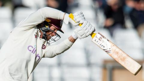 Northants captain Luke Procter batting