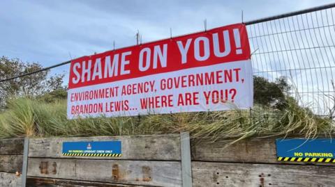 Banner at Hemsby Gap