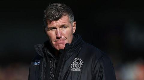 Rob Baxter watches his Exeter Chiefs from the sidelines