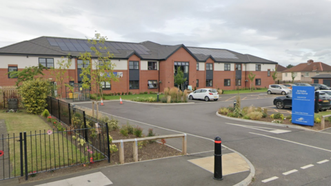 An exterior view of the newly-built, modern care home.