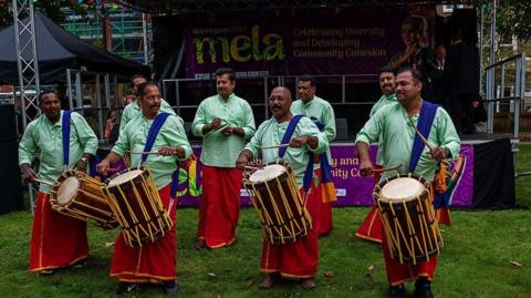 Performers in the Warrington Mela