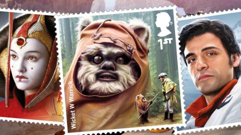 Royal Mail star wars stamps