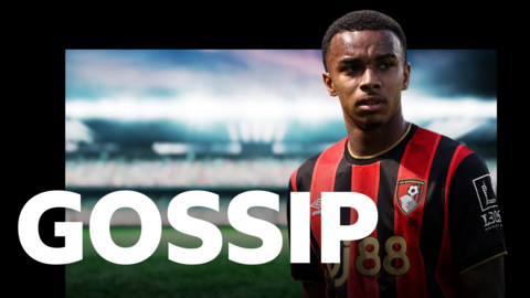 Eli Junior Kroupi with the BBC Sport gossip logo