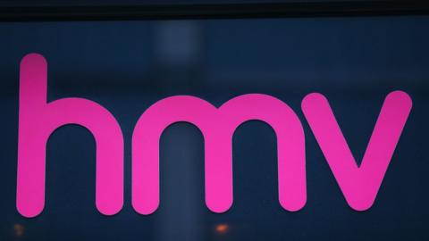 HMV sign