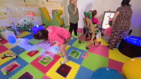 Sensory room in Polish orphanage