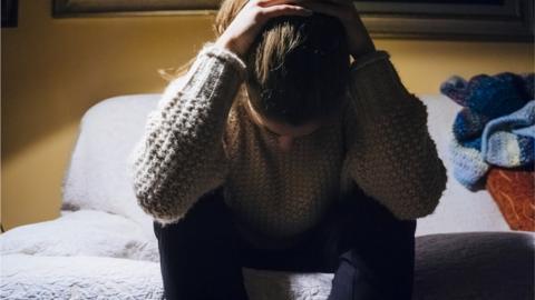 Woman suffering from depression -