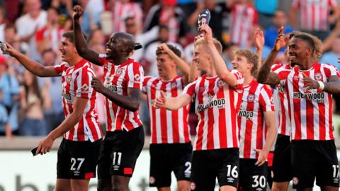 Brentford celebrate
