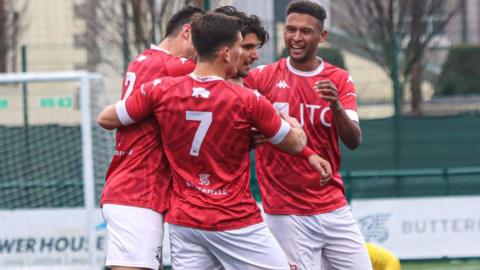 Ruben Mendes celebrates scoring