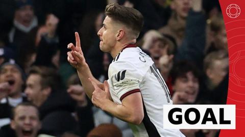 Tom Cairney celebrates goal