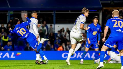Demarai Gray scores a late equaliser for Birmingham City against Sheffield Wednesday