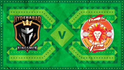 Hyderabad Kingsmen v Islamabad United badge graphic