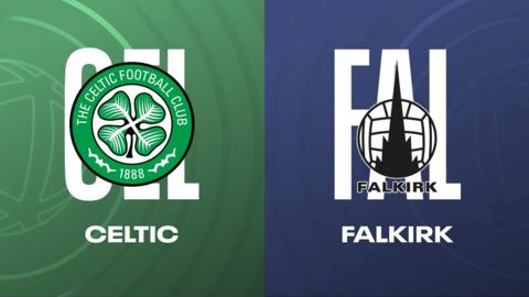 Celtic v Falkirk badges