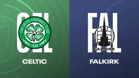 Celtic v Falkirk badges
