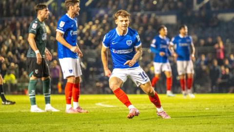 Portsmouth celebrate scoring