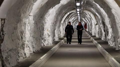 Tunnel leading to secret military headquarters in Norwegian mountain
