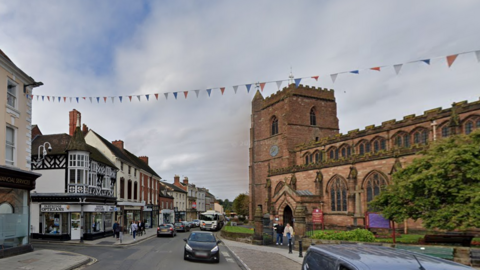 A view of Newport high street