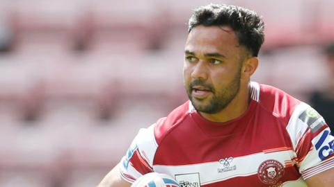 Wigan Warriors' stand-off Bevan French in action