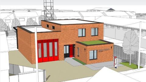 Plans for Bishops Waltham fire station