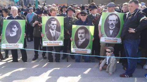 The Lost Leaders March commemorated the Irish rebel leaders who were executed days after the failed rebellion in Dublin