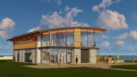 Artists impression of new water sports centre