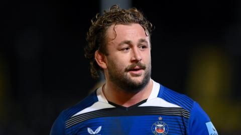 Will Stuart on the pitch for Bath