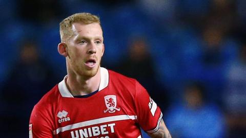 Lewis O'Brien in action for Middlesbrough