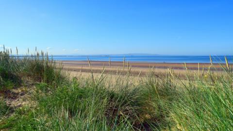 Irvine beach in North Ayrshire