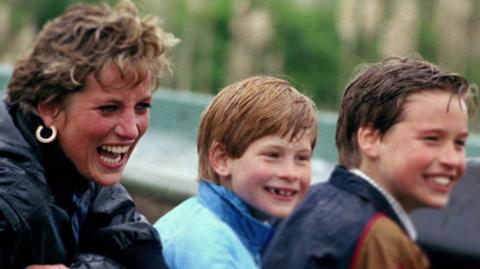 Diana, Harry and William