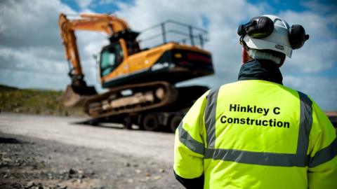 Hinkley Point C construction worker