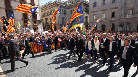 Rally in support of mayors facing the threat of arrest