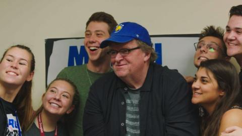 Michael Moore at a film festival London