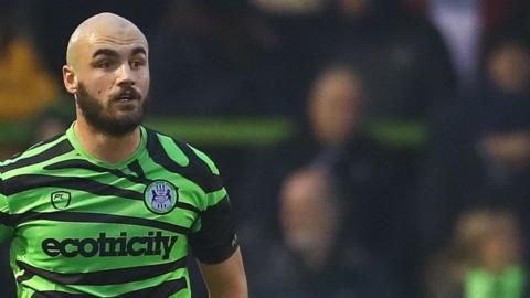 Farrend Rawson in action for Forest Green Rovers